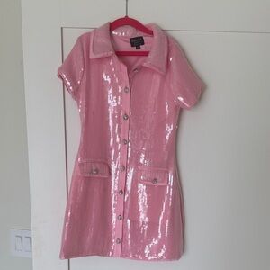 Bardot Junior Pink Sequins Dress
